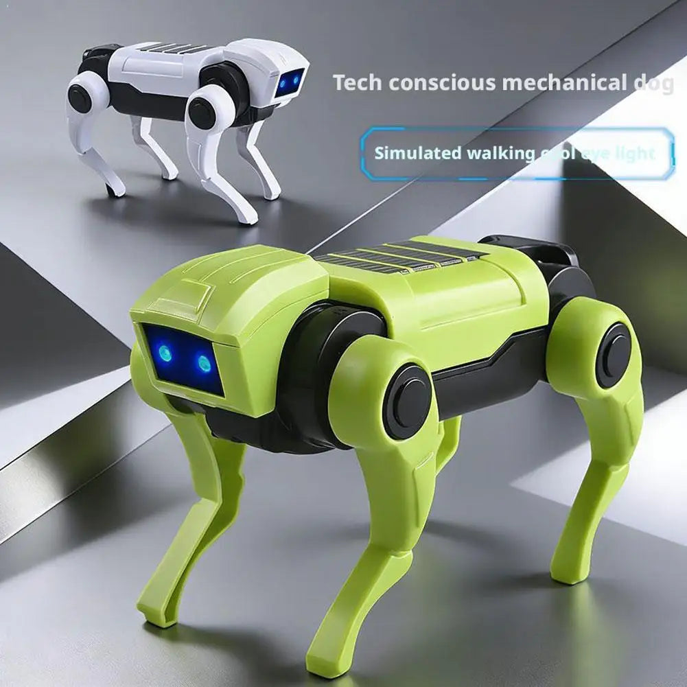 Mechanical Dog Toy Children's DIY Assembly Electric Bionic Robot Science Teaching Small Toy For Boys Kids Gift