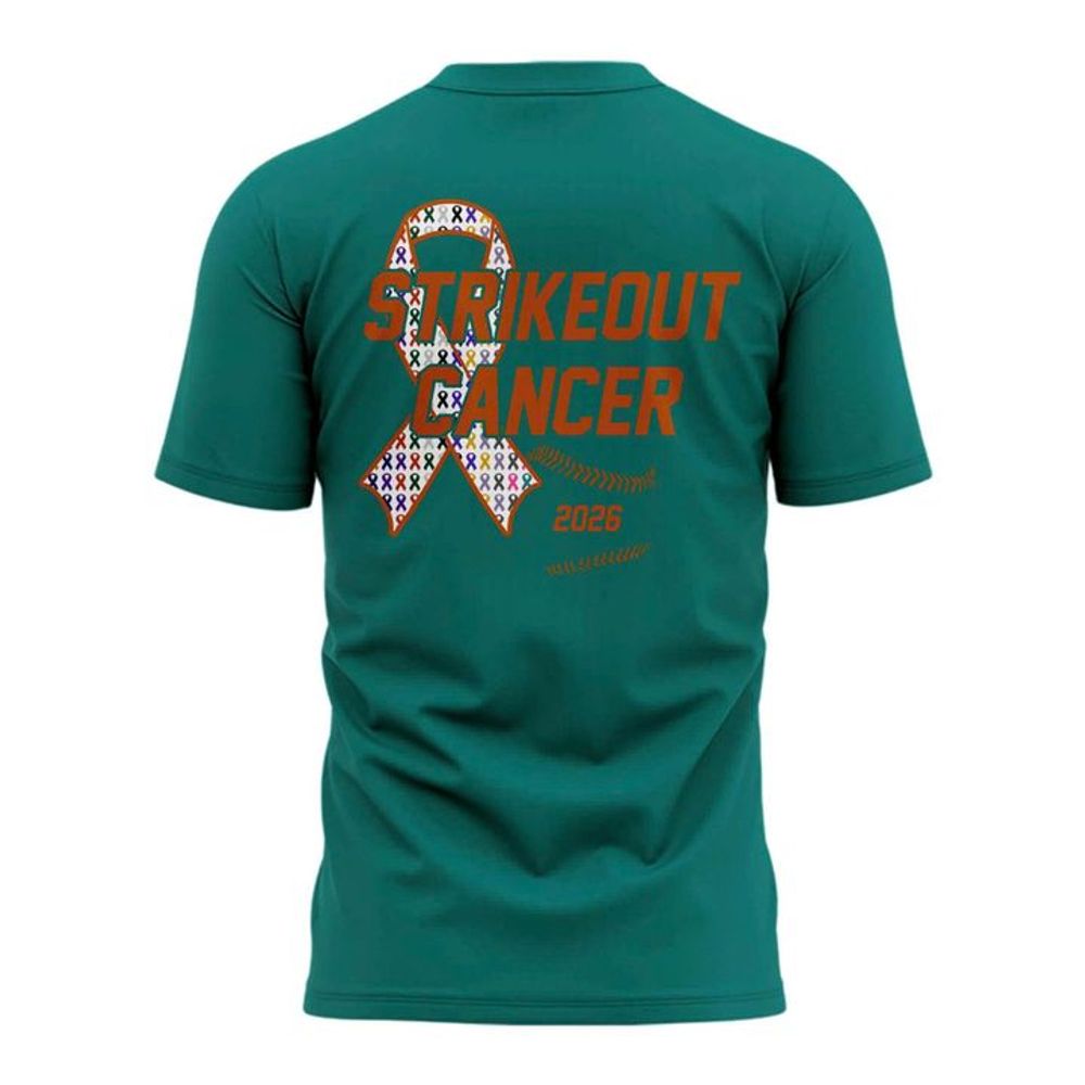Texas Longhorns Special 2026 Strikeout Cancer Texas Softball Shirt - Playzoneprime