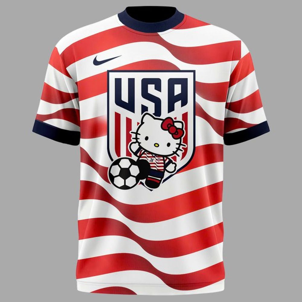 US Soccer x Hello Kitty World Cup 2026 Special Edition Home Shirt - Playzoneprime