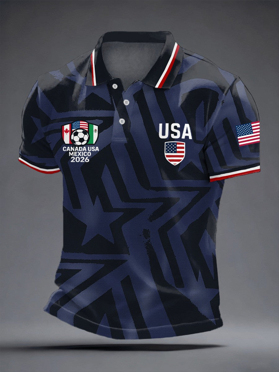 USA Soccer FIFA 2026 World Cup Polo Shirt Game Day Merch Clothing Gifts For Soccer Fans