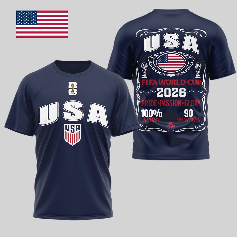 United States 2026 FIFA World Cup Pride Passion Glory T-Shirt - Playzoneprime