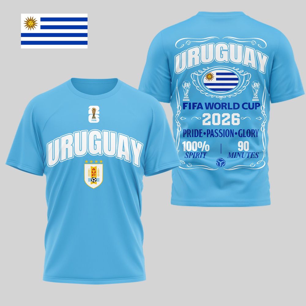 Uruguay 2026 FIFA World Cup Pride Passion Glory T-Shirt - Playzoneprime
