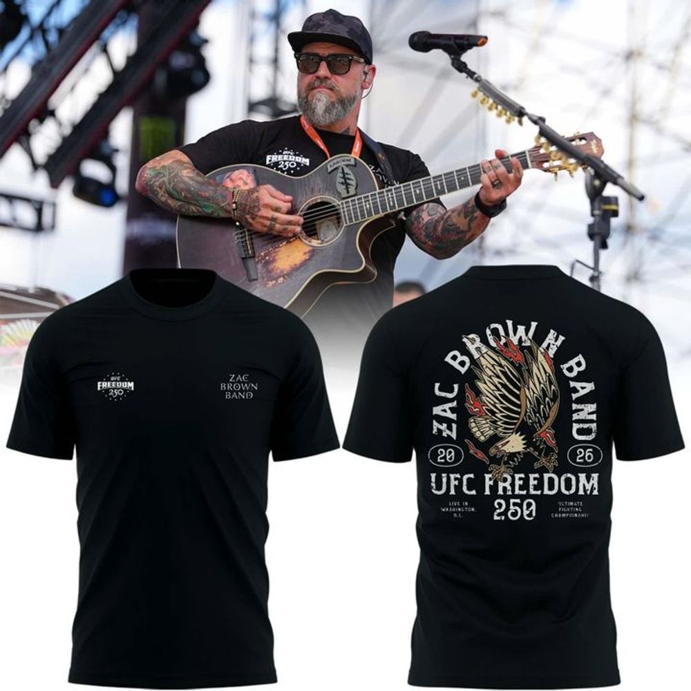 Zac Brown Band UFC Freedom 250 Limited Edition Shirt - Playzoneprime