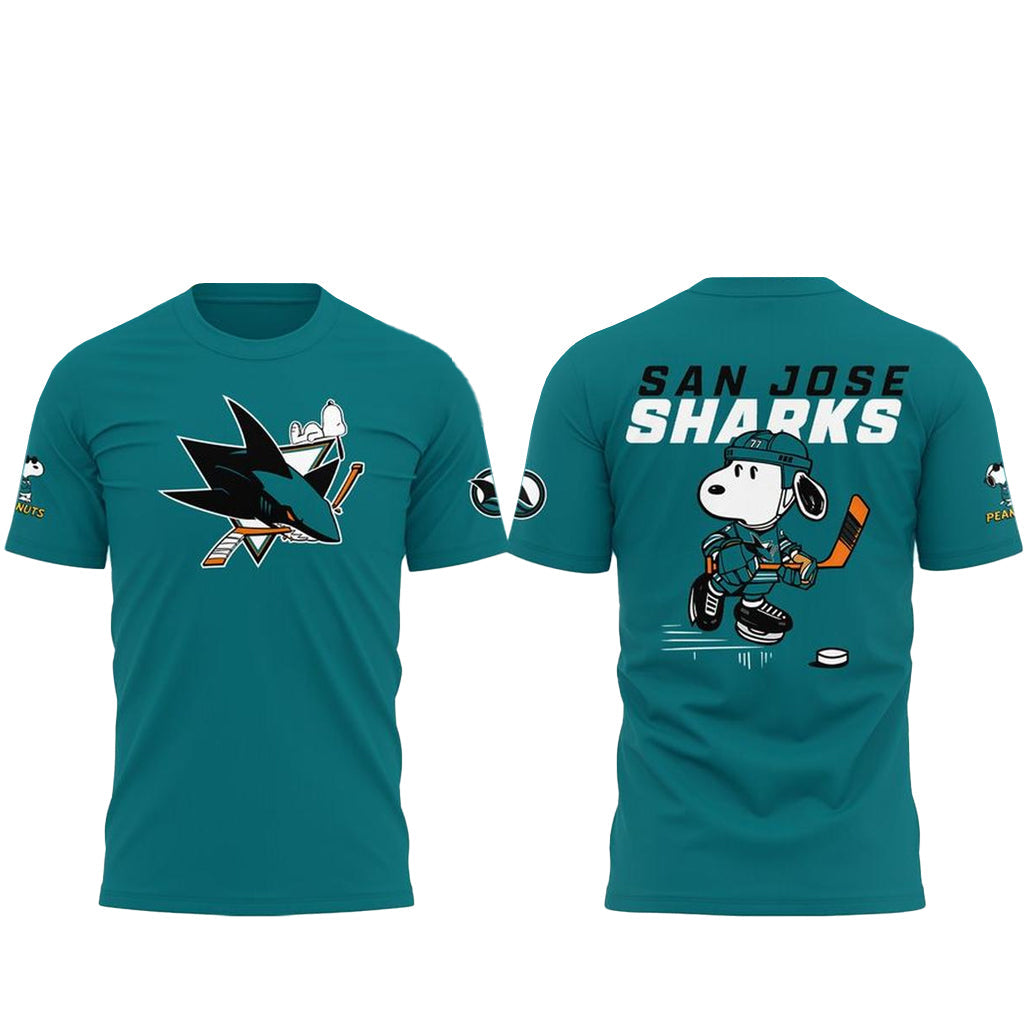 San Jose Sharks x Peanuts and Snoopy 2026 Shirt