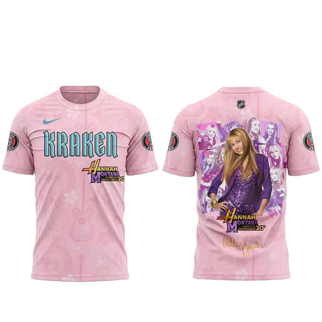 Seattle Kraken x Hannah Montana 20th Anniversary Shirt
