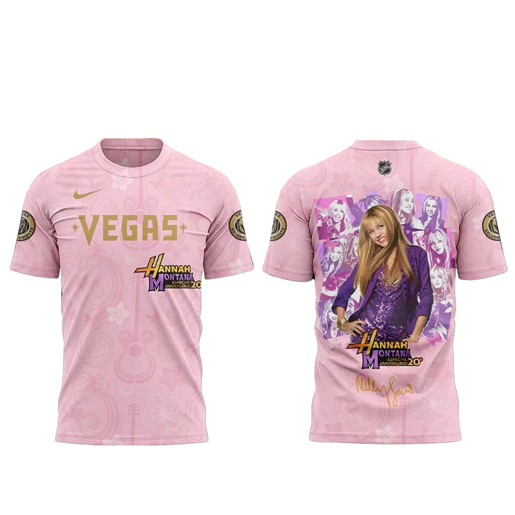 Vegas Golden Knights x Hannah Montana 20th Anniversary Shirt