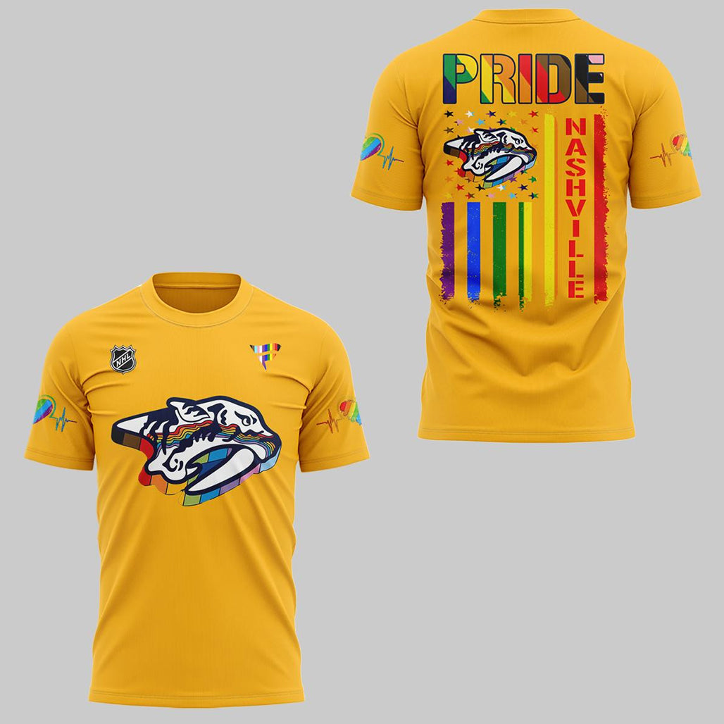 Nashville Predators Celebrating Pride Night 2026 Shirt