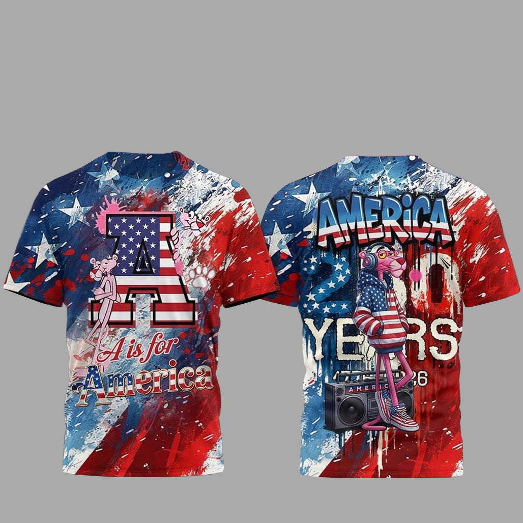 Pink Panther Celebrating America 250 Years 2026 Shirt