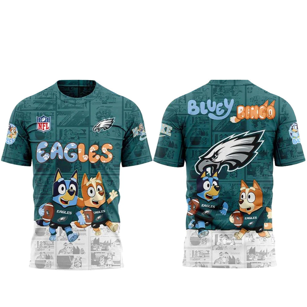 Philadelphia Eagles x Bluey and Bingo Shirt