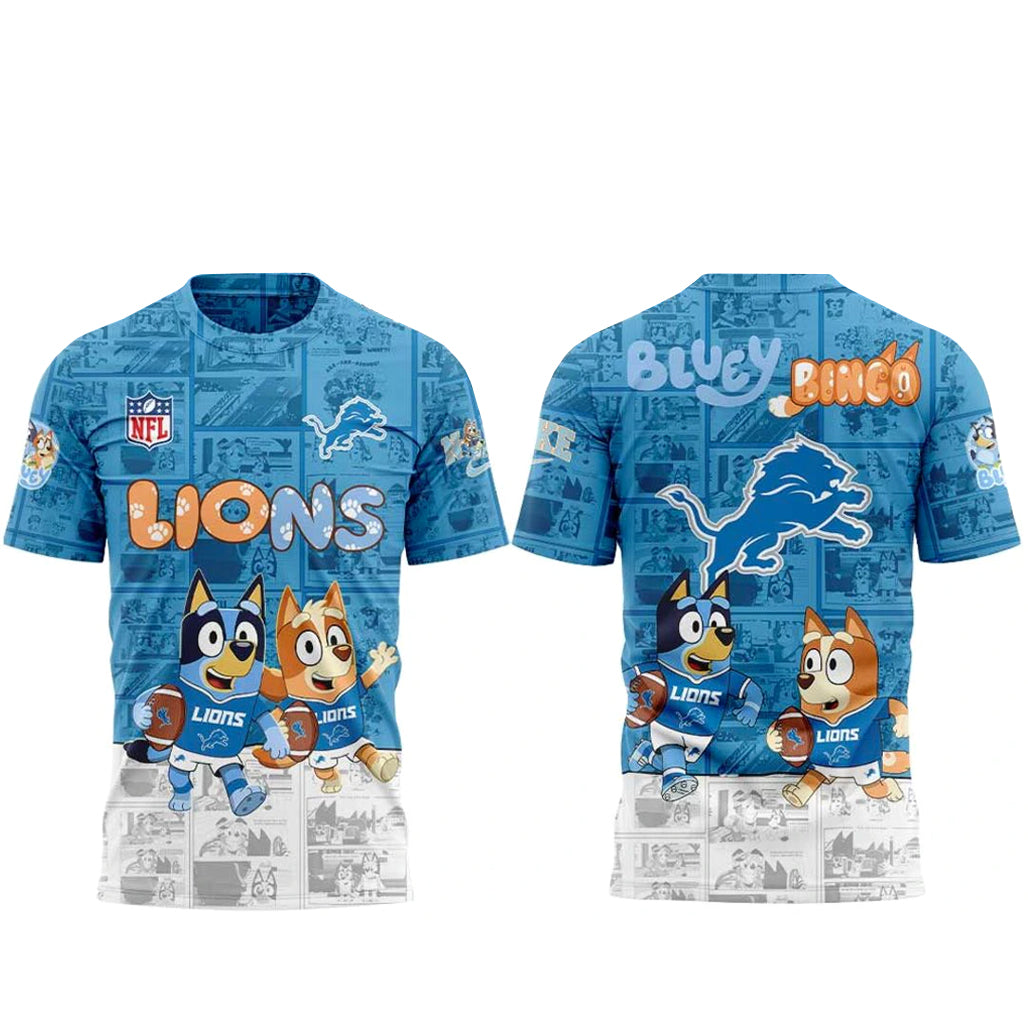 Detroit Lions x Bluey and Bingo Shirt
