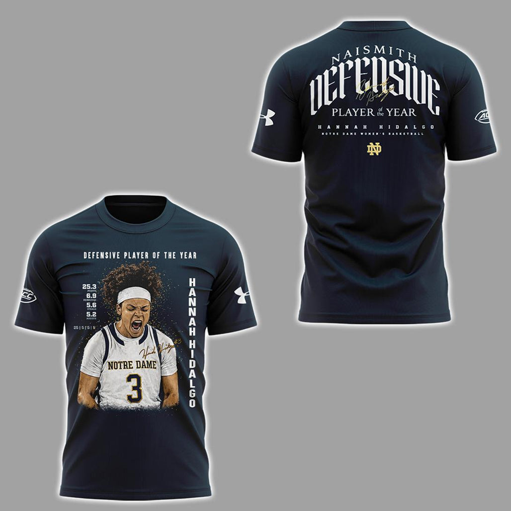 Notre Dame Fighting Irish Naismith Defensive Player Of The Year 2026 Shirt