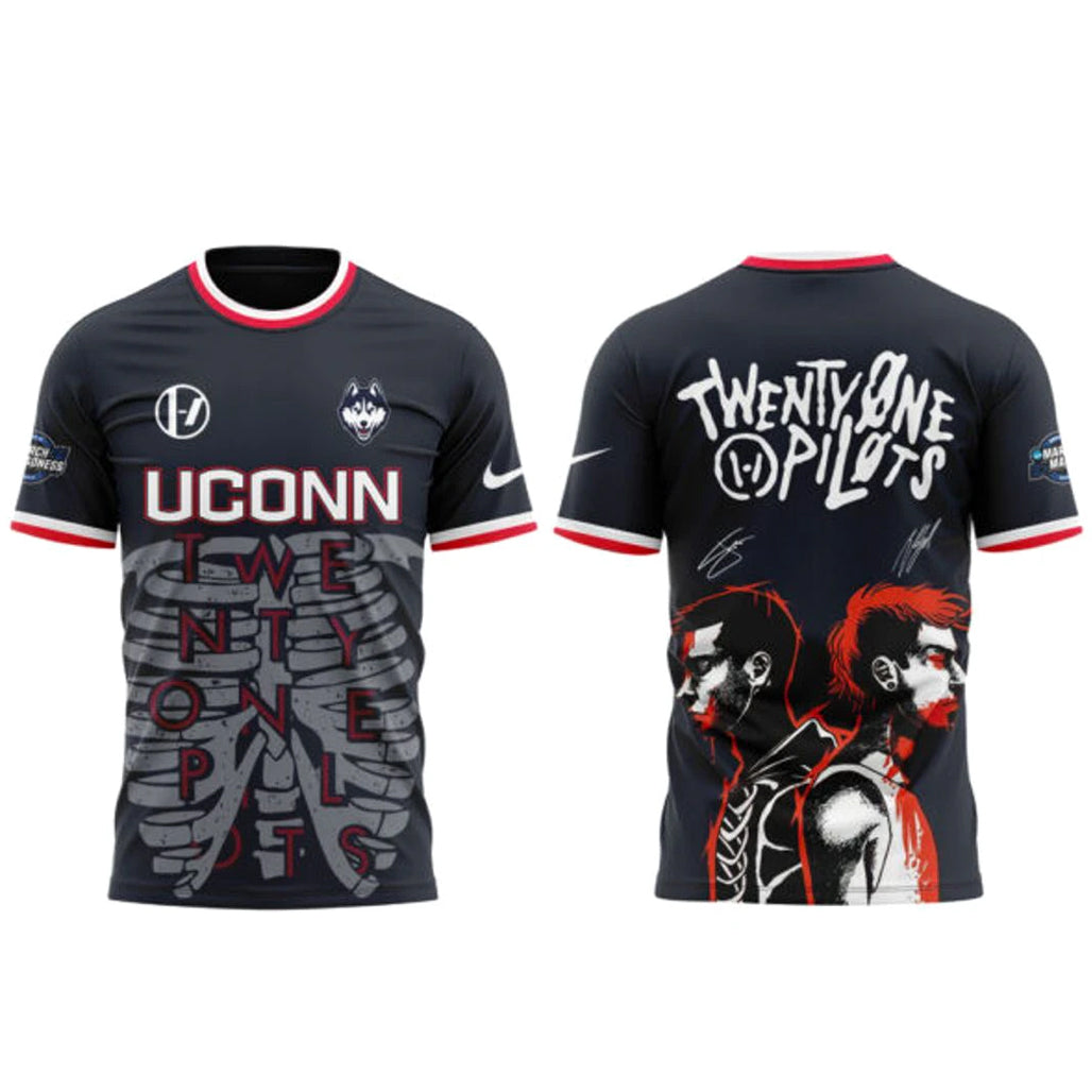 UConn Huskies x Twenty One Pilots 2026 NCAA March Madness Music Festival Shirt