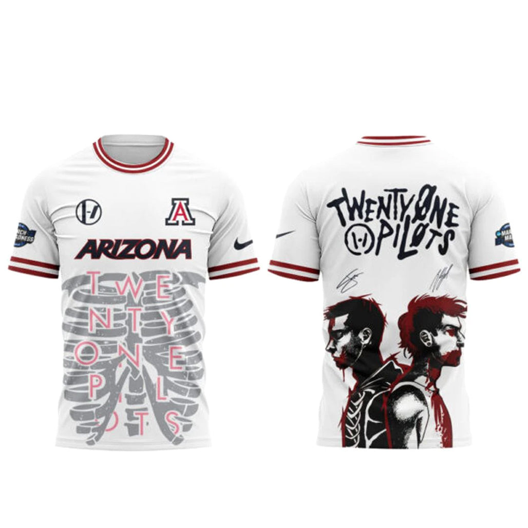 Arizona Wildcats x Twenty One Pilots 2026 NCAA March Madness Music Festival Shirt