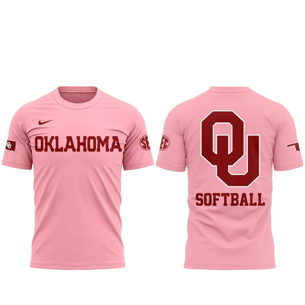 Oklahoma Sooners Softball 2026 Pink Game Shirt