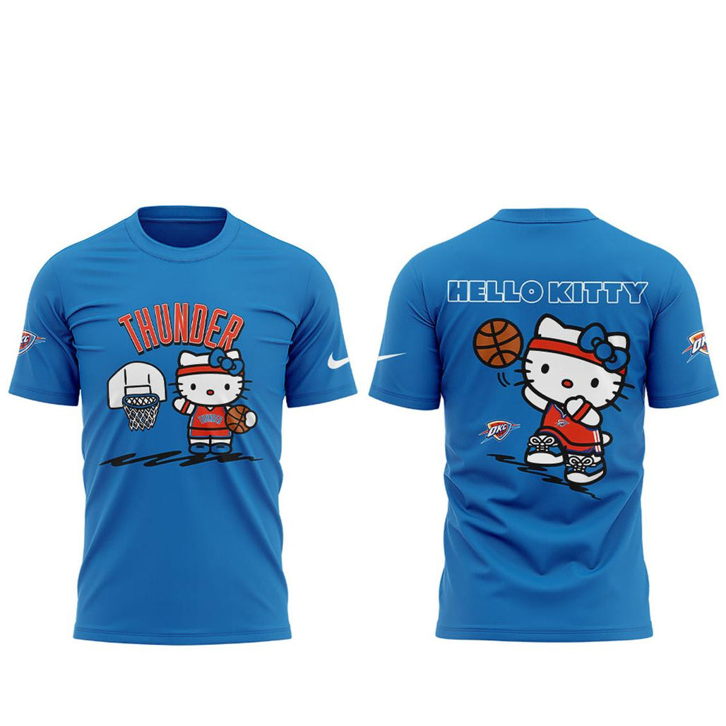 Oklahoma City Thunder Hello Kitty 2026 Basketball Night Shirt