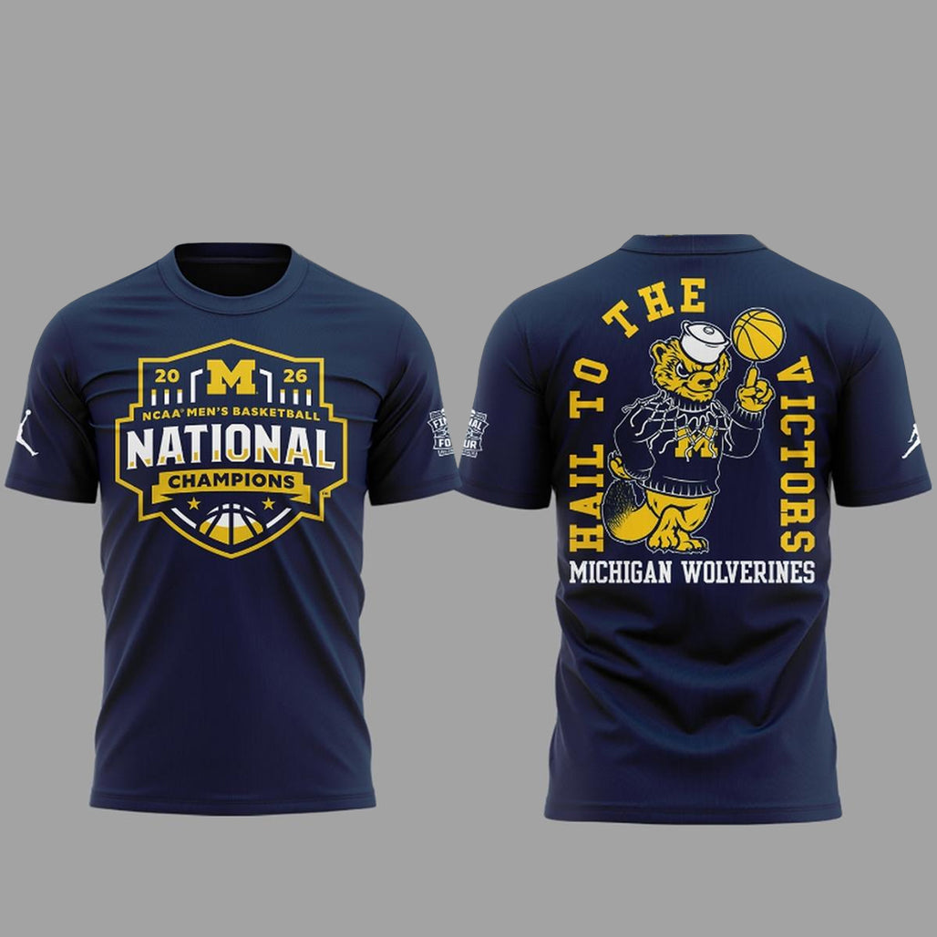 Michigan Wolverines 2026 NCAA National Champions Hail To The Victors Shirt