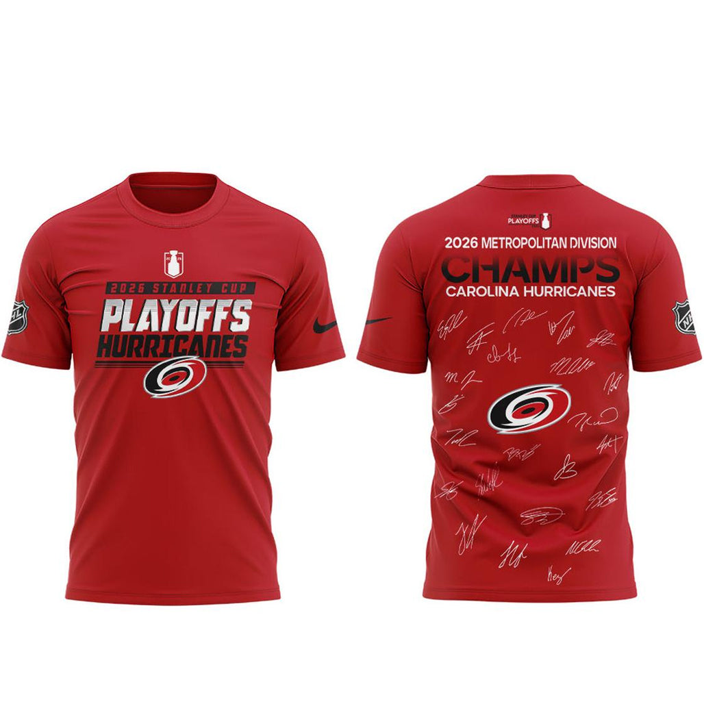 Carolina Hurricanes x Metropolitan Division Champs 2026 Celebrate Shirt