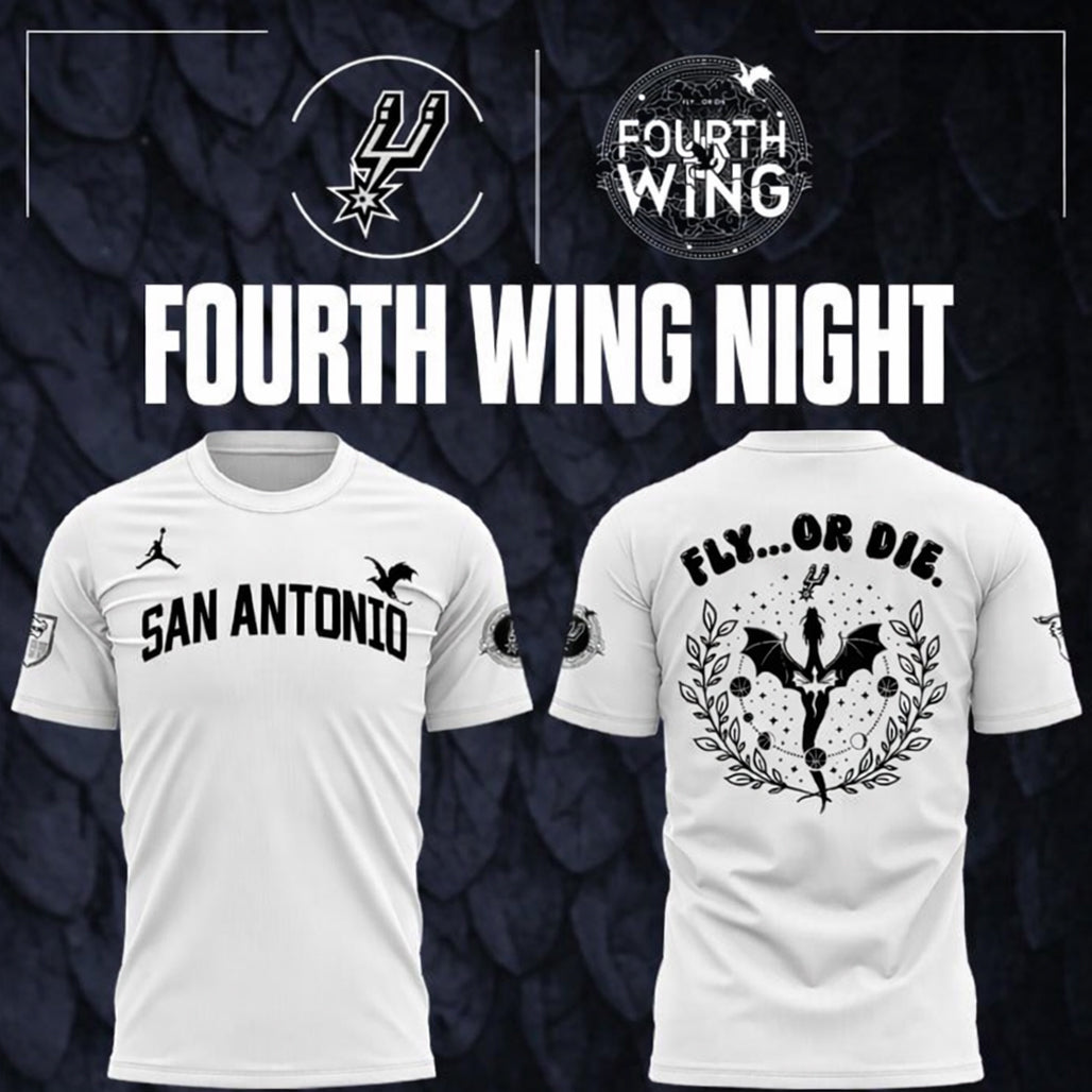 San Antonio Spurs x Book Club Night 2026 Fourth Wing Shirt