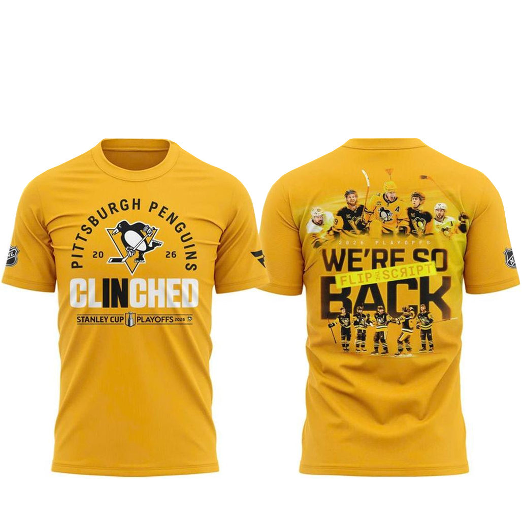 Pittsburgh Penguins Clinched Game 2026 We’re So Back Shirt