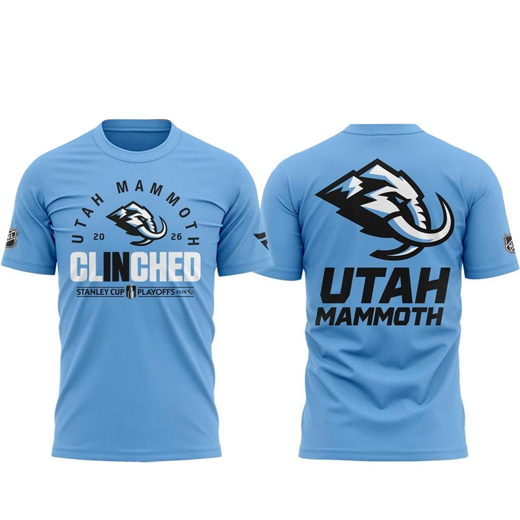 Utah Mammoth 2026 Clinched Stanley Cup Playoffs Shirt