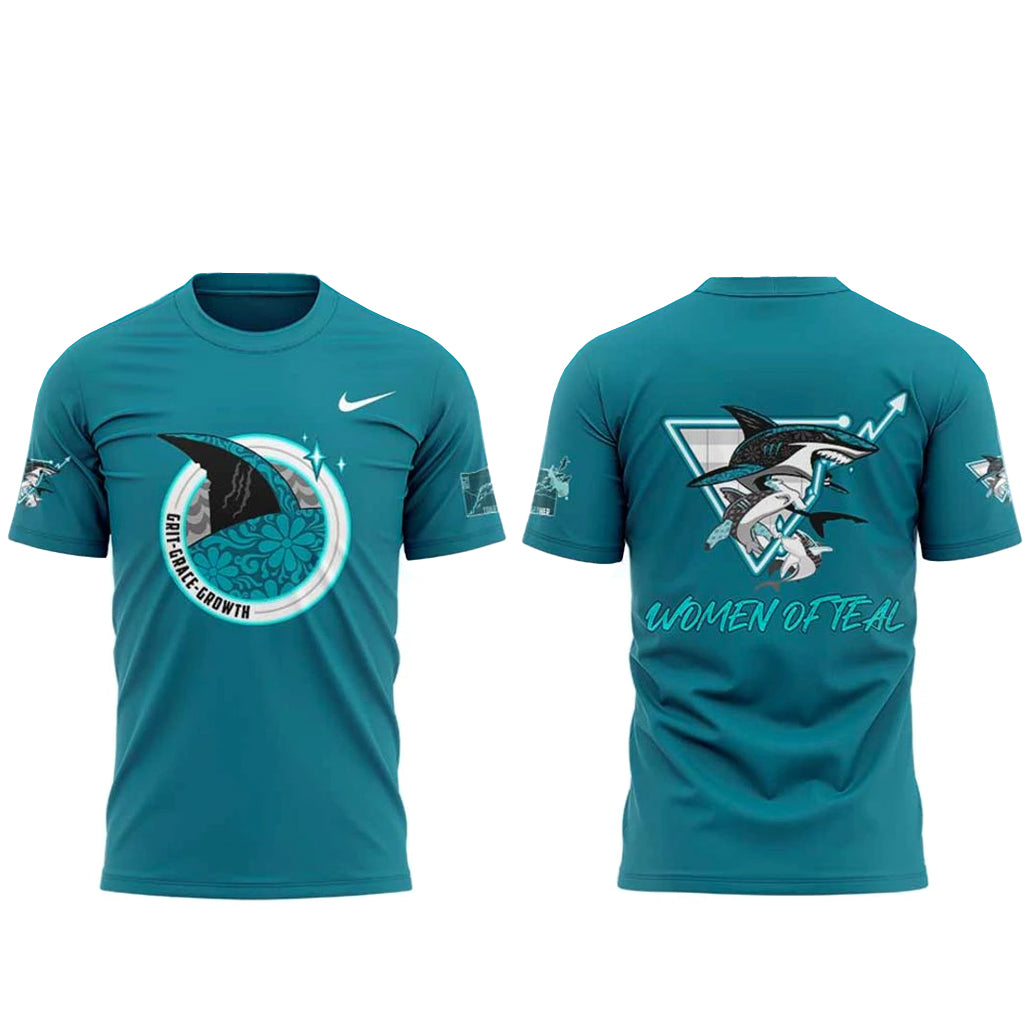 San Jose Sharks Women of Teal Night Shirt