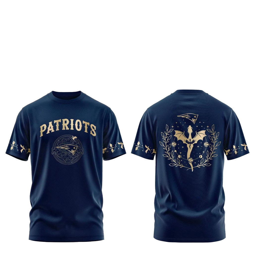 New England Patriots Fourth Wings Night 2026 Navy Shirt