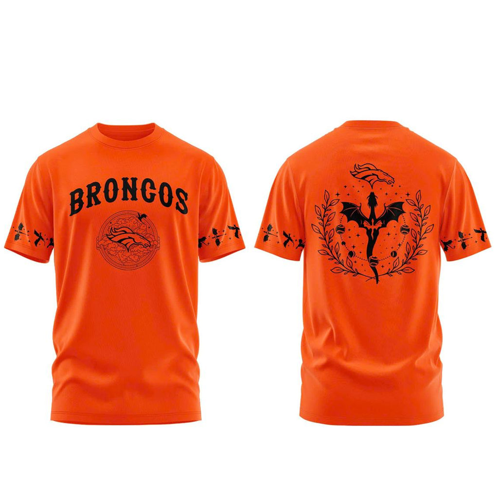 Denver Broncos Fourth Wings Night Football Team 2026 Orange Shirt