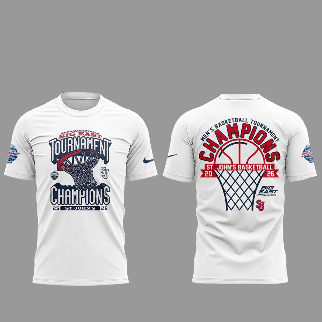 St John’s Basketball 2026 Big East Conference Men’s Basketball Tournament Championships Shirt