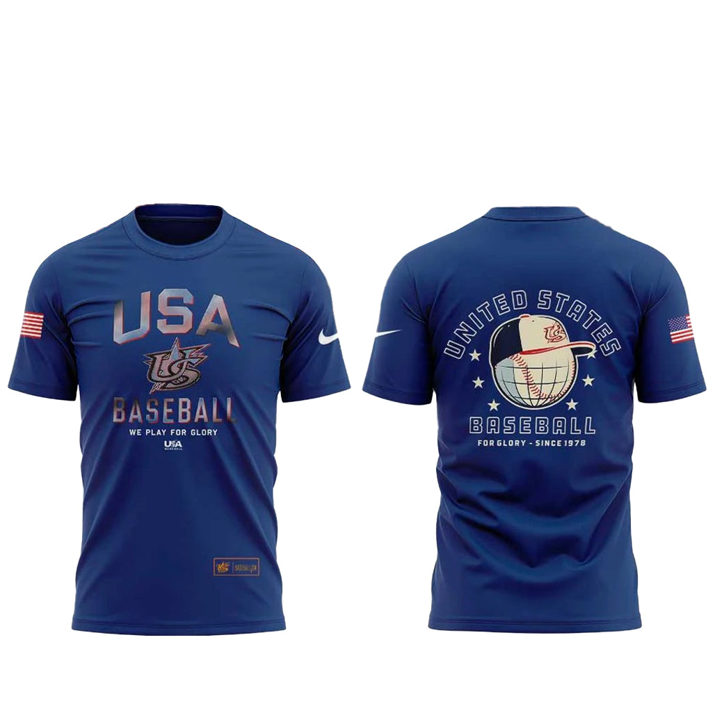 USA Baseball 2026 World Baseball We Play For Glory Shirt