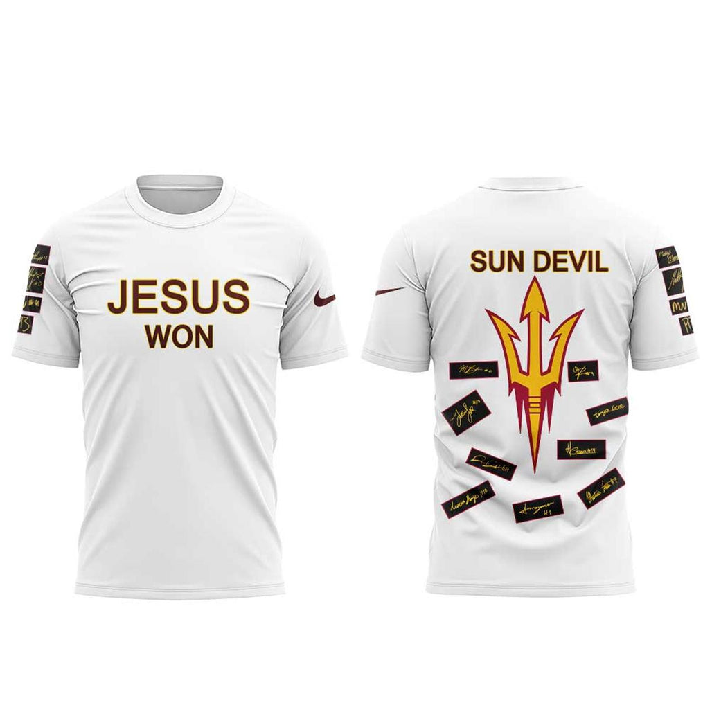 Arizona State Sun Devils Women’s Basketball Jesus Won 2026 Shirt