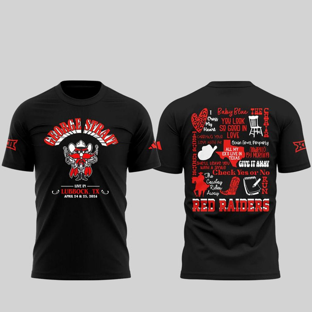 Texas Tech Red Raiders x George Strait Ocean Front Concert 2026 Shirt