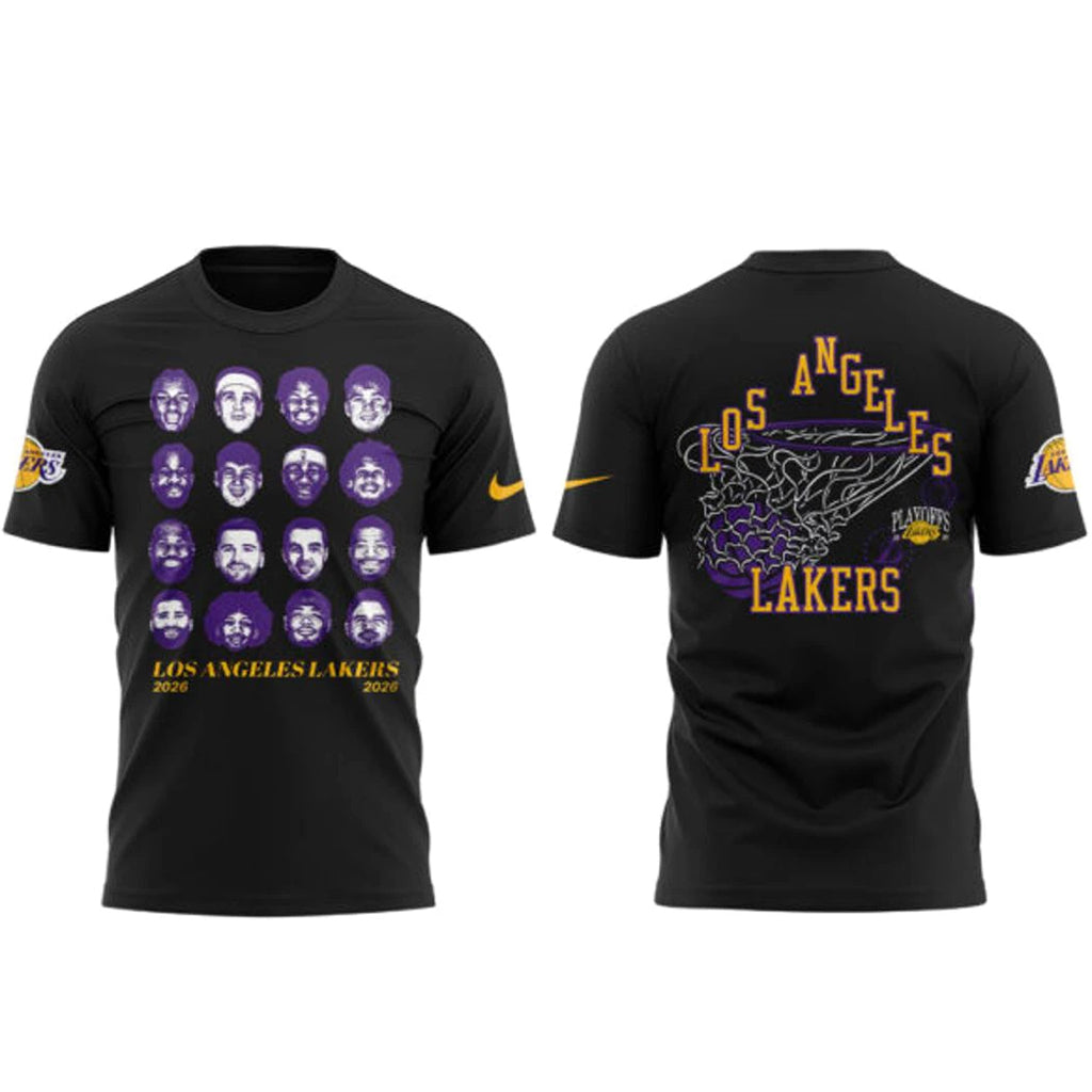 Los Angeles Lakers It’s Go Time Playoff Details 2026 Shirt