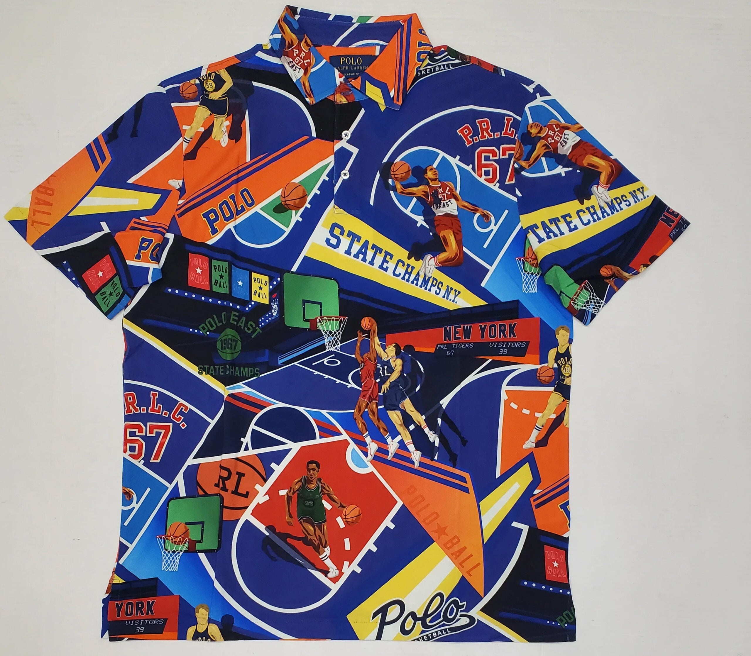 "State Champs" 1967 Basketball Graphic Polo Shirt