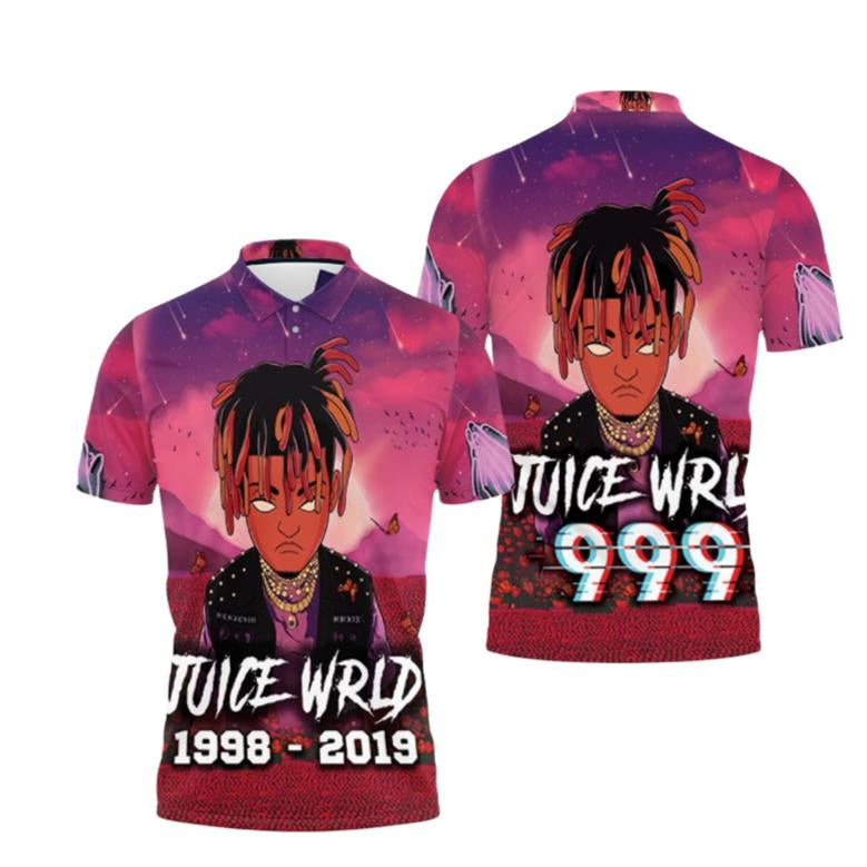 Juice Wrld 999 Legend Never Die Album Chibi Color Polo Shirt