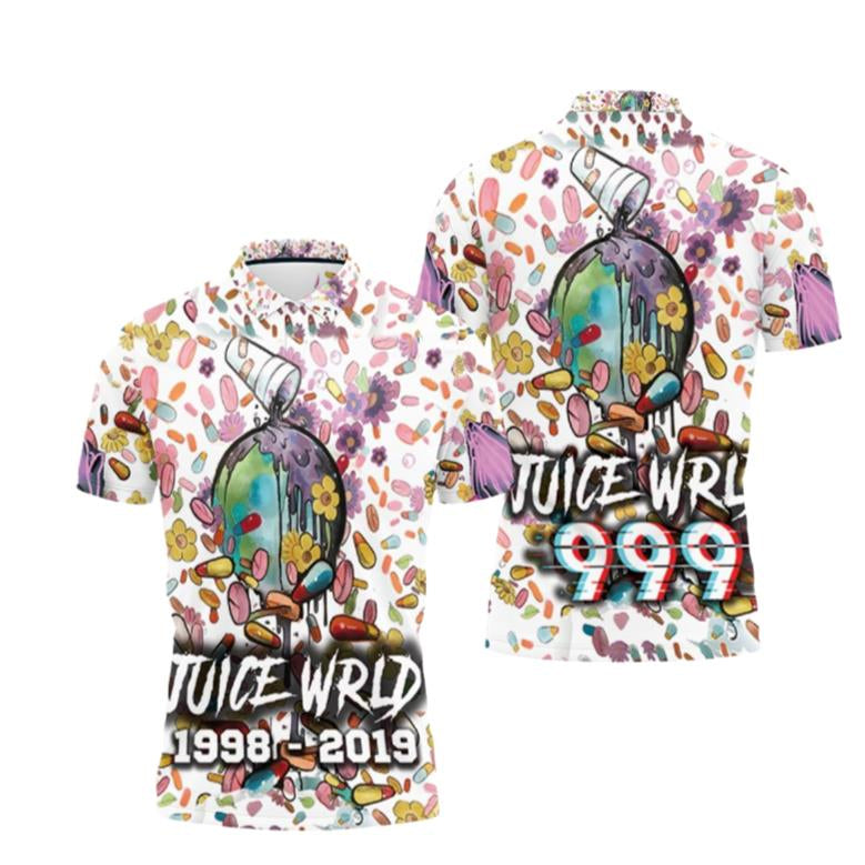 Juice Wrld 999 Future On Drugs Over The World Polo Shirt