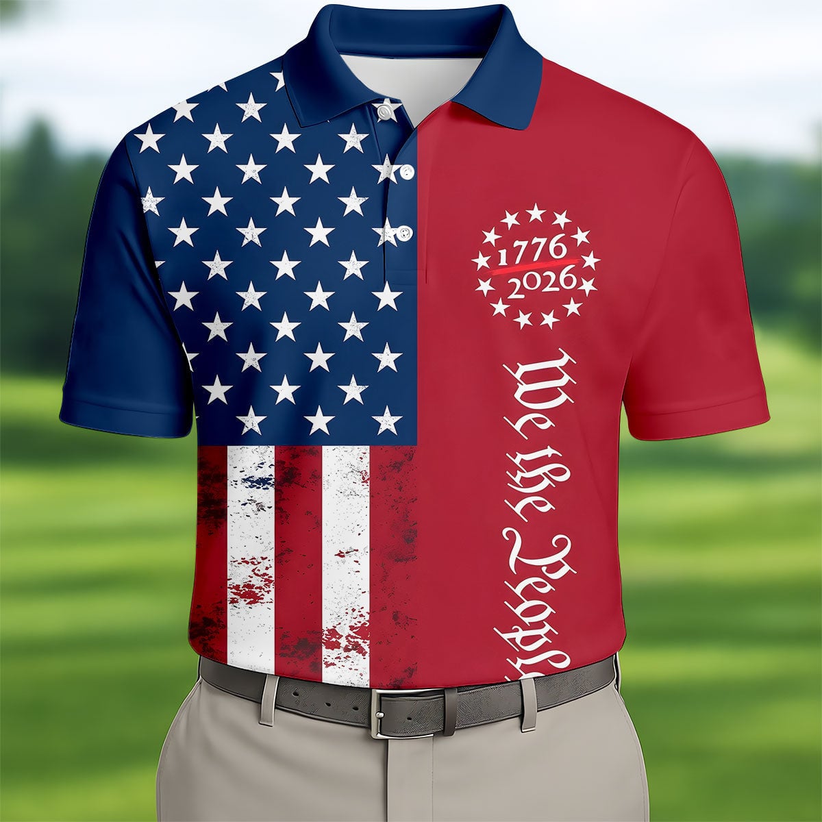 We The People 250 Years Polo Shirt Patriotic 4th Of July Apparel For Independence Day