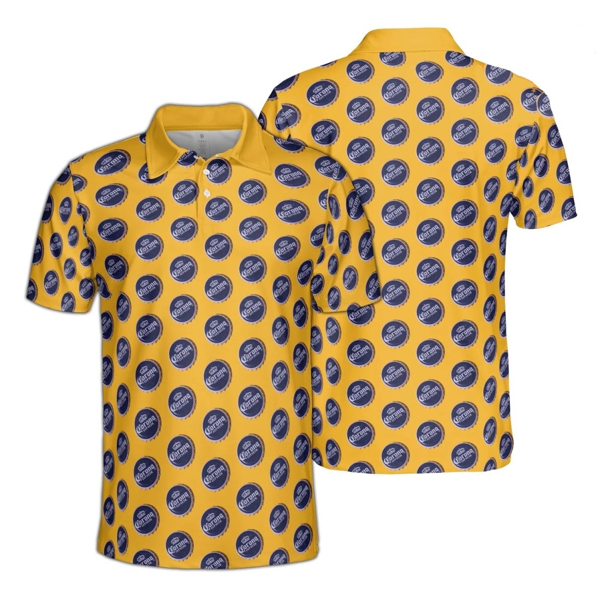 Corona Extra Bottle Cap Polo Shirt