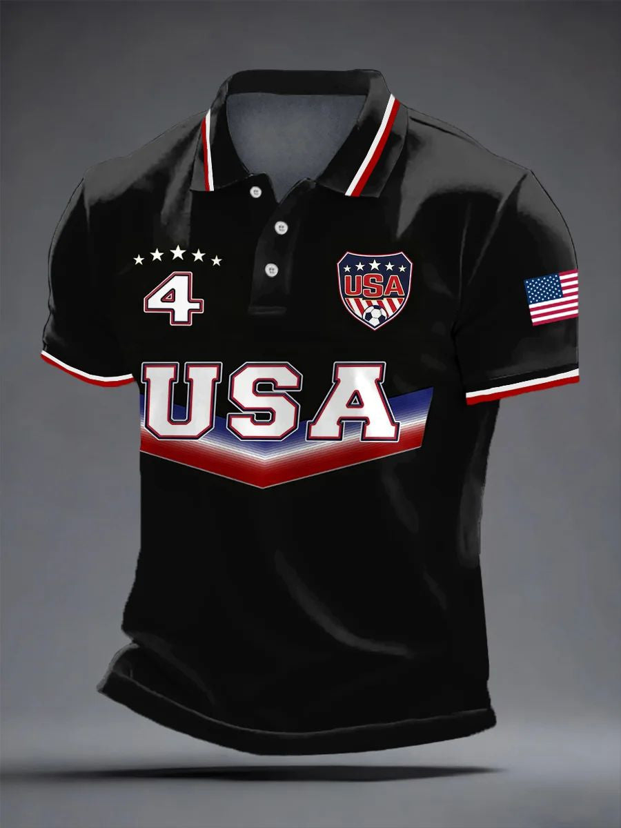 USA Soccer Supporter Polo Shirt FIFA World Cup 2026 Apparel Gift For Fans