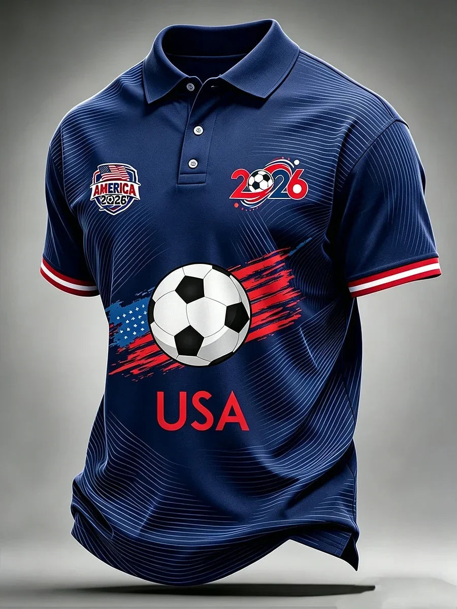 USA Football 2026 World Cup Polo Shirt Game Day Merch Gifts For Boyfriend