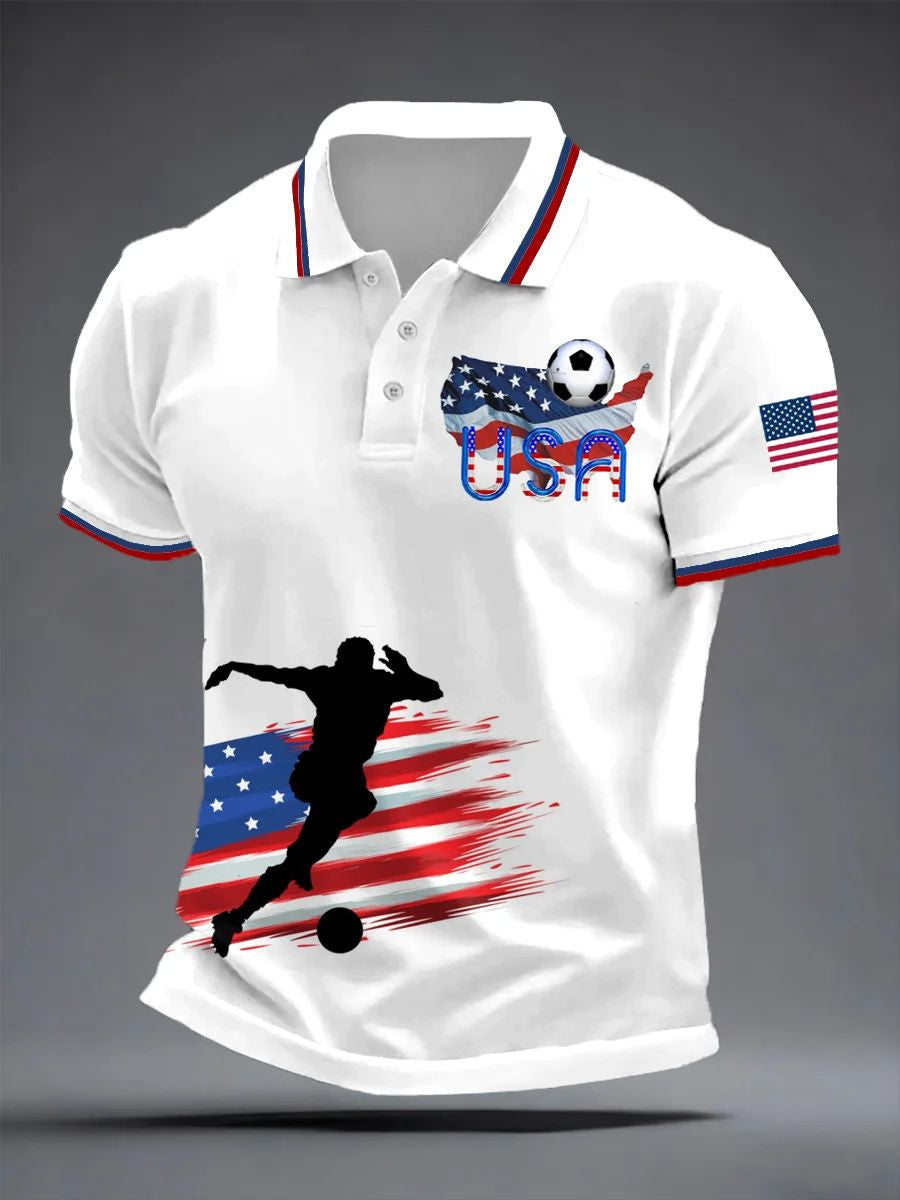 USA Soccer Supporter Polo Shirt FIFA World Cup 2026 Apparel Gift For Soccer Fans