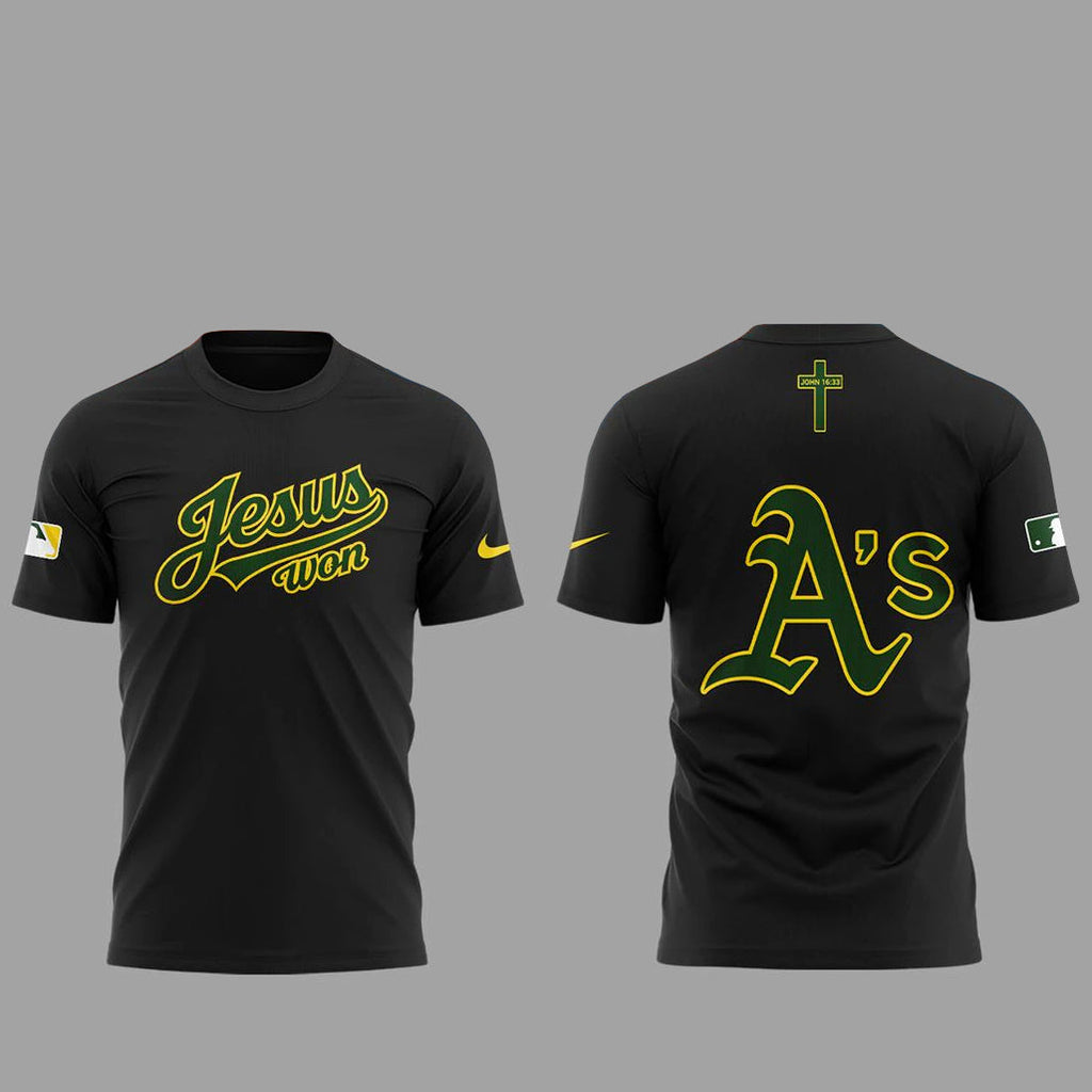 Oakland Athletics x Jesus Won 2026 Shirt