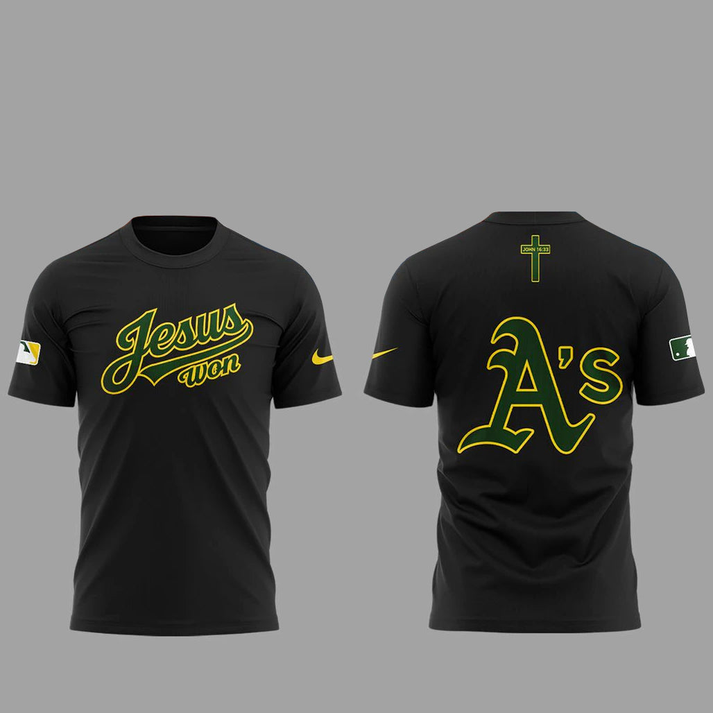 Oakland Athletics x Jesus Won 2026 Shirt