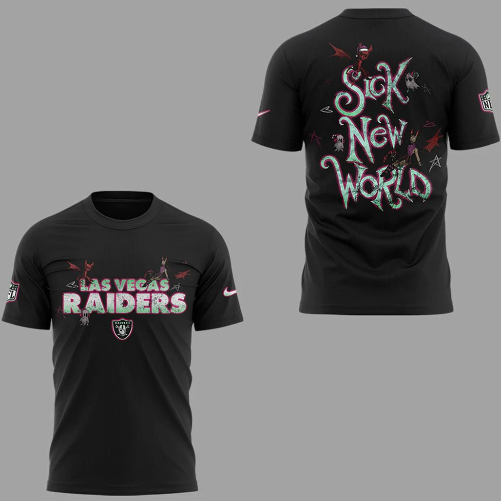 Las Vegas Raiders x Sick New World 2026 Shirt