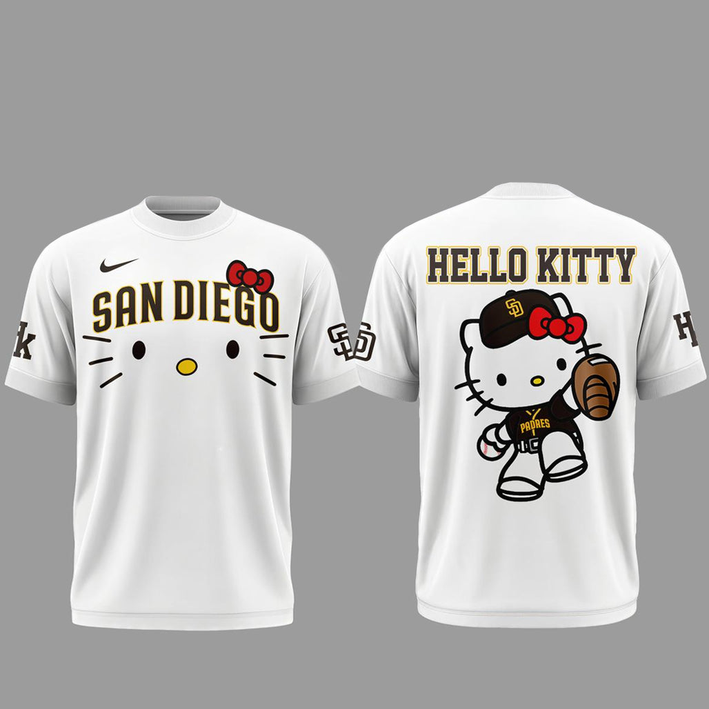San Diego Padres x Hello Kitty Night 2026 White Shirt