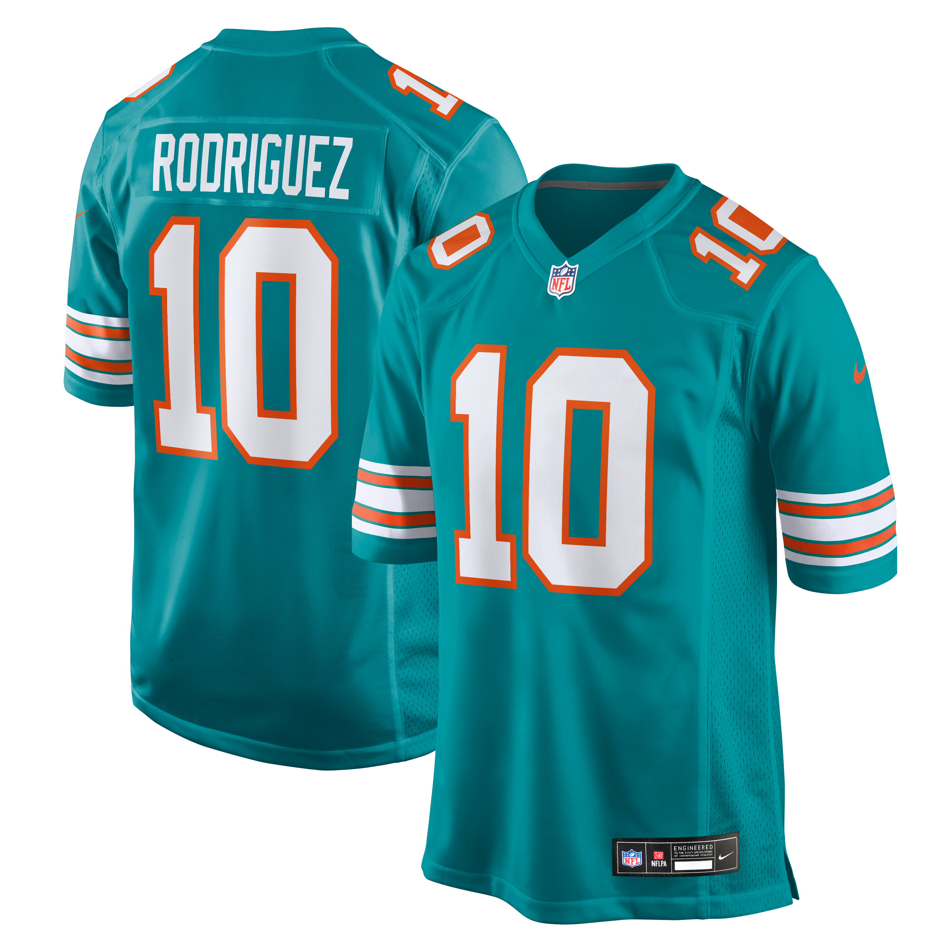 Men's Miami Dolphins Jacob Rodriguez Nike Aqua Alternate Game Jersey