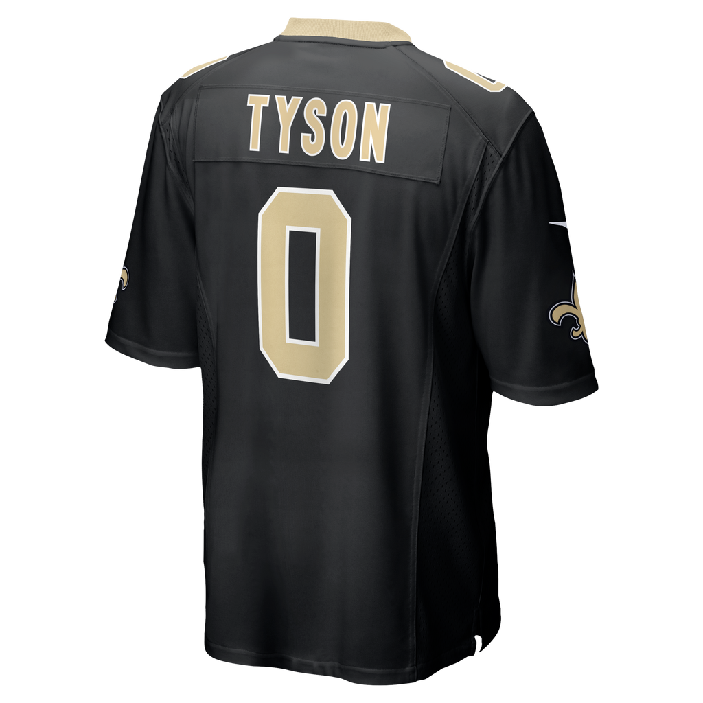 Men's New Orleans Saints Jordyn Tyson Nike Black 2026 Nfl Draft First Round Pick No 8 Team Game Jersey