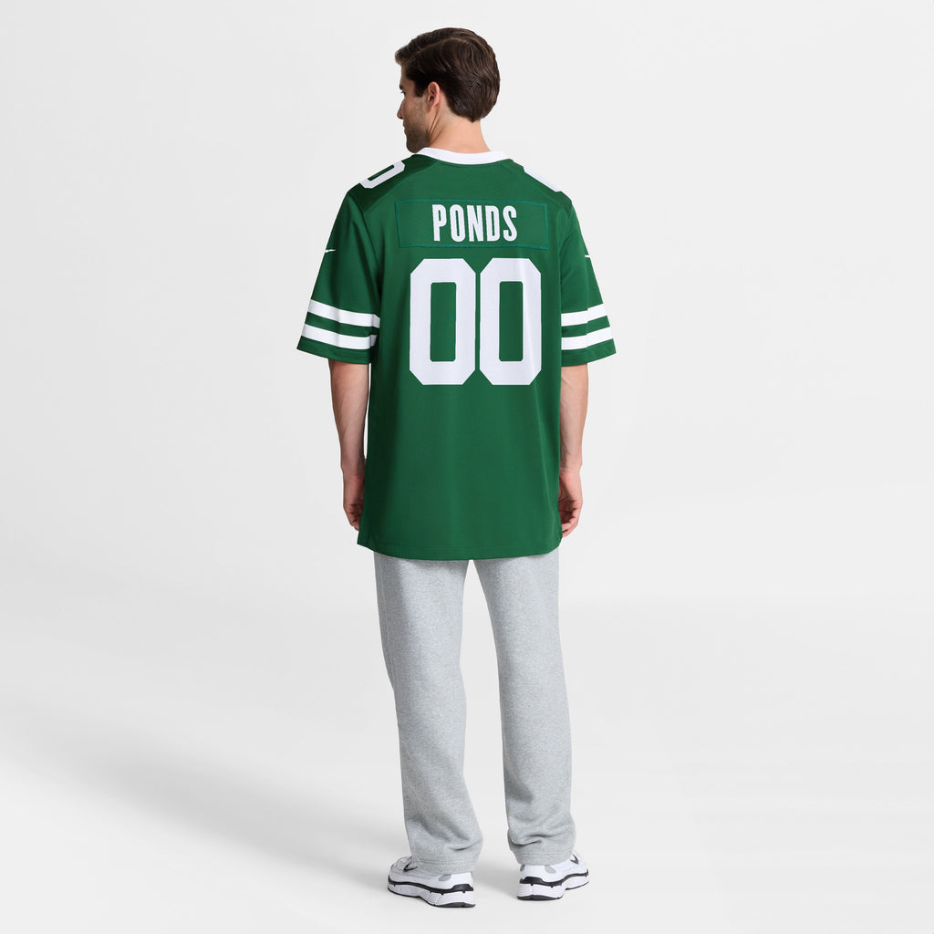 Men's New York Jets Dangelo Ponds Nike Legacy Green Game Jersey