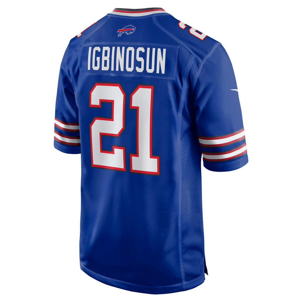 Men's Buffalo Bills Davison Igbinosun Nike Royal Team Game Jersey