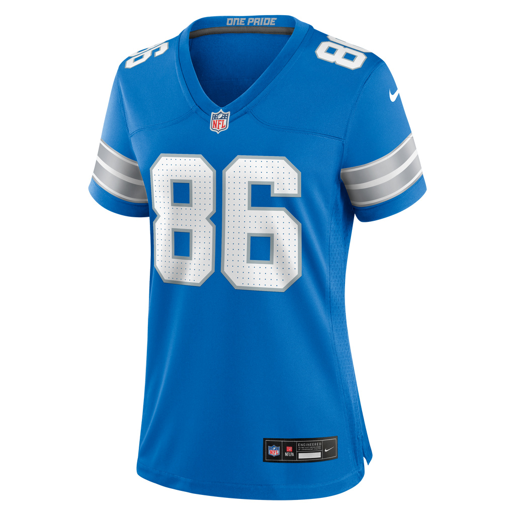 Women's Detroit Lions Anthony Firkser Nike Blue Team Game Jersey