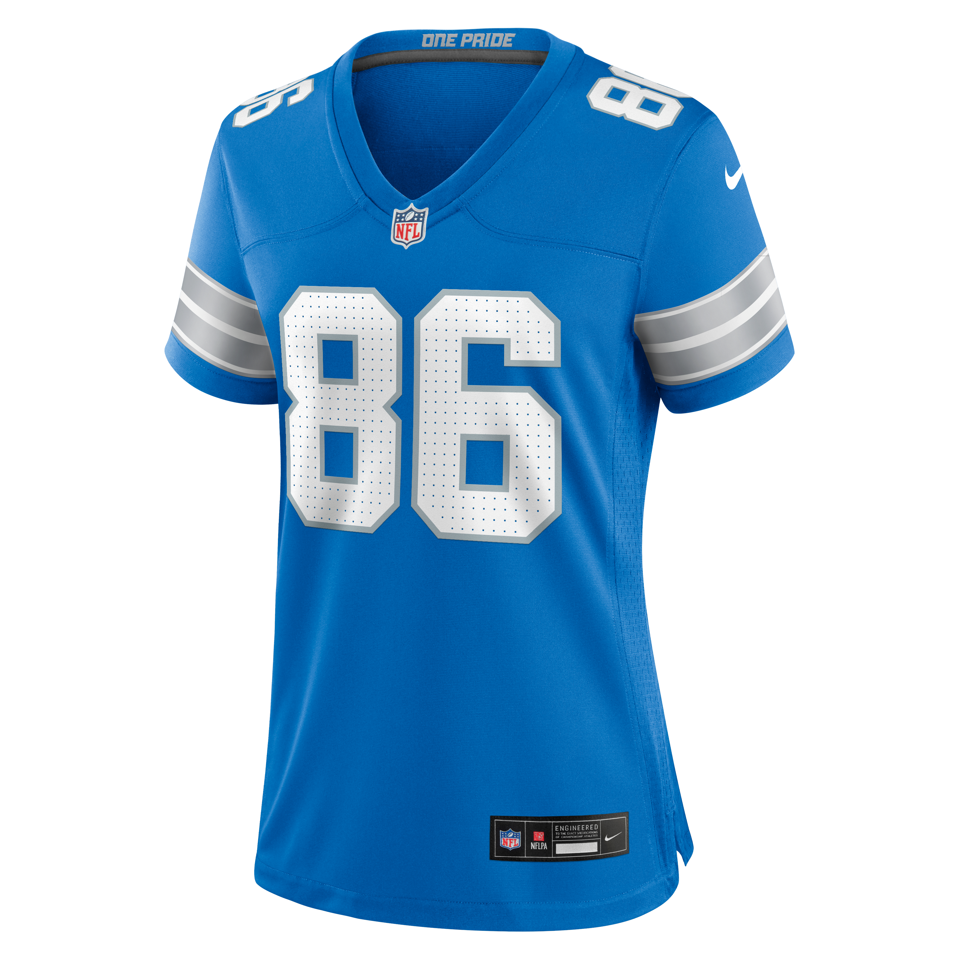Women's Detroit Lions Anthony Firkser Nike Blue Team Game Jersey